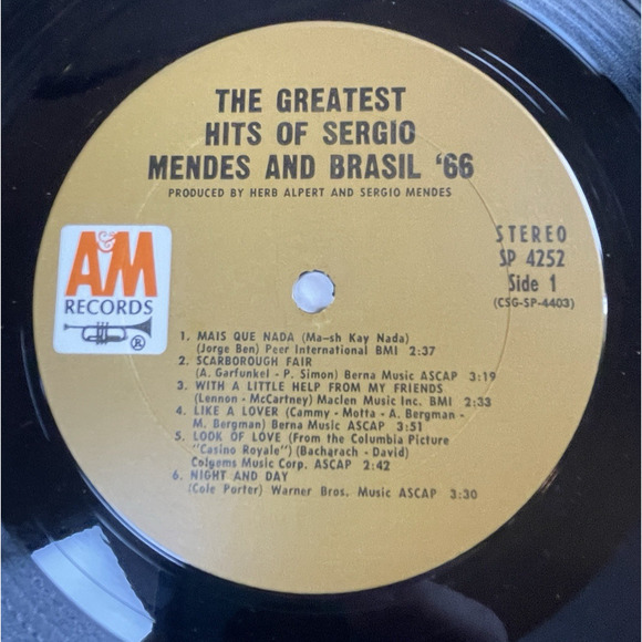 Sergio Mendes & Brasil '66 Greatest Hits Vtg Vinyl LP Album Bossa-Nova Jazz Funk - Picture 5 of 14
